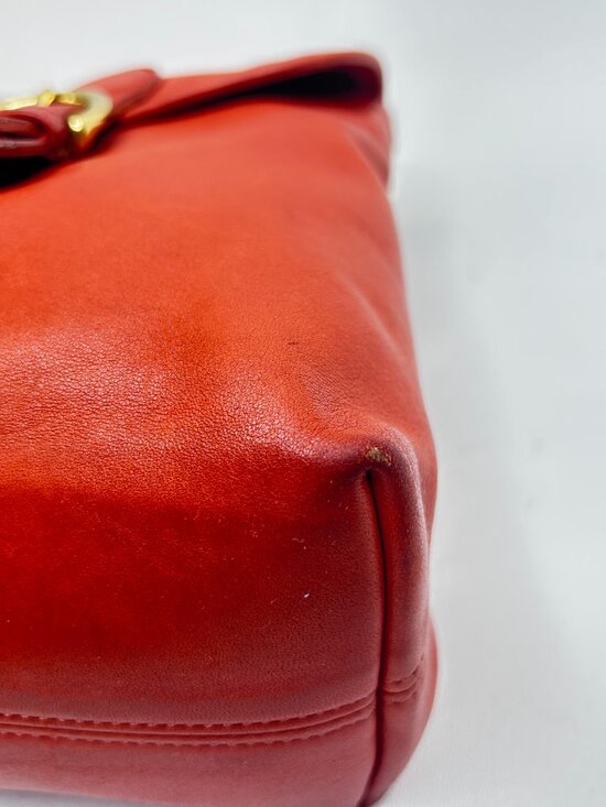 Vintage COACH Soho Backpack Daypack Orange Leather 4152 Made in USA main image 9